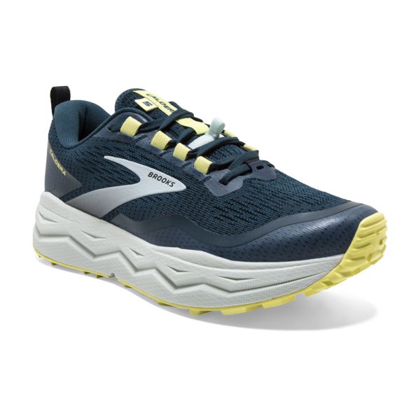 Tenis Para Trail Running Brooks Caldera 5 Mujer Azules Grises Amarillos | Mexico-539170