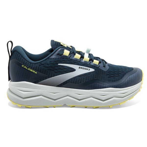 Tenis Para Trail Running Brooks Caldera 5 Mujer Azules Grises Amarillos | Mexico-539170