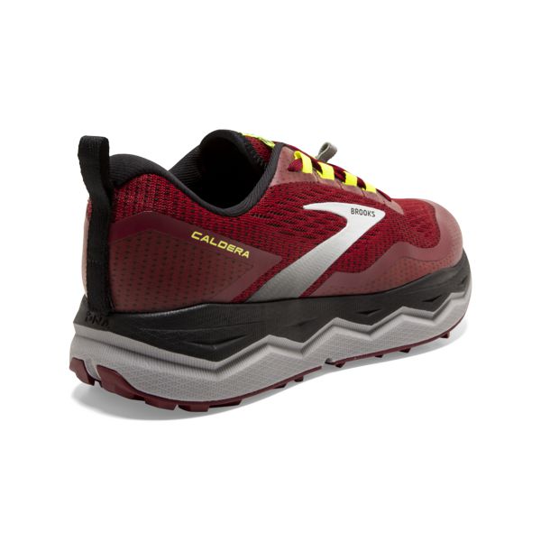 Tenis Para Trail Running Brooks Caldera 5 Hombre Rojos Negros Amarillos | Mexico-820693