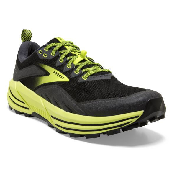 Tenis Para Trail Running Brooks Cascadia 16 Hombre Negros Amarillos | Mexico-137268