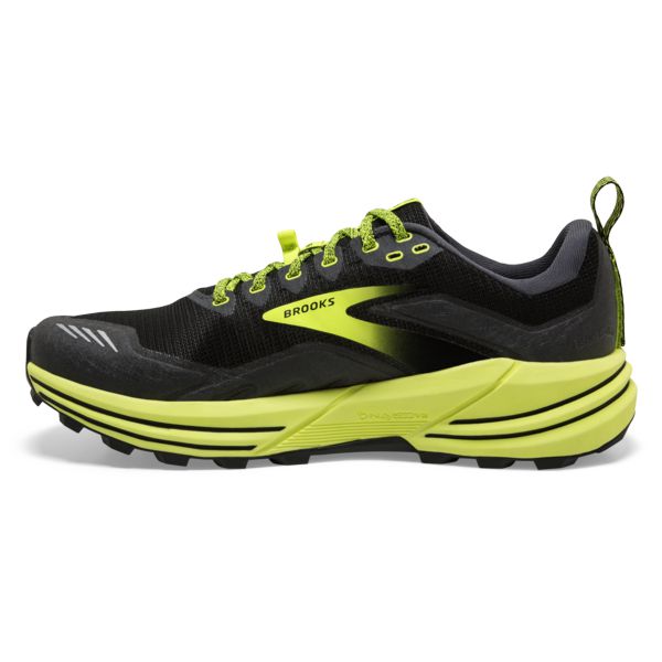 Tenis Para Trail Running Brooks Cascadia 16 Hombre Negros Amarillos | Mexico-137268