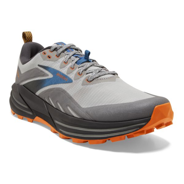 Tenis Para Trail Running Brooks Cascadia 16 Hombre Grises Azules Naranjas | Mexico-718263