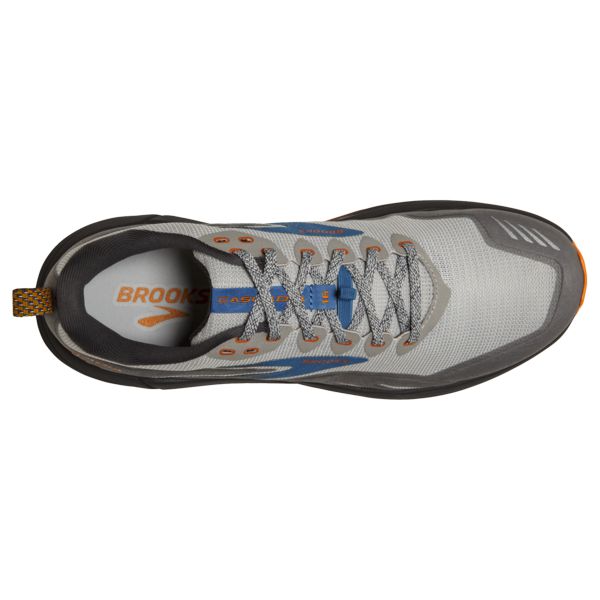 Tenis Para Trail Running Brooks Cascadia 16 Hombre Grises Azules Naranjas | Mexico-718263