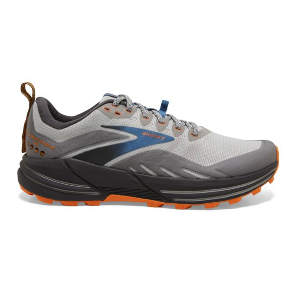 Tenis Para Trail Running Brooks Cascadia 16 Hombre Grises Azules Naranjas | Mexico-718263