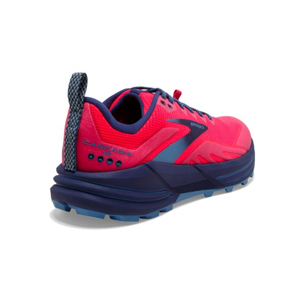 Tenis Para Trail Running Brooks Cascadia 16 Mujer Rojos Rosas Azules | Mexico-738092