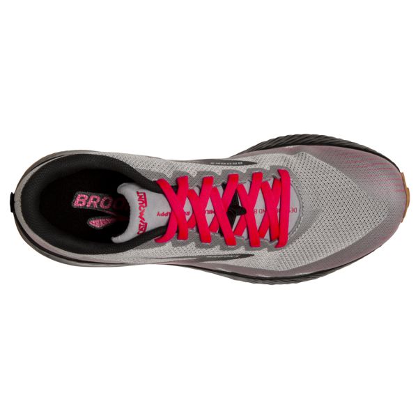 Tenis Para Trail Running Brooks Catamount Mujer Grises Negros Rosas | Mexico-219876