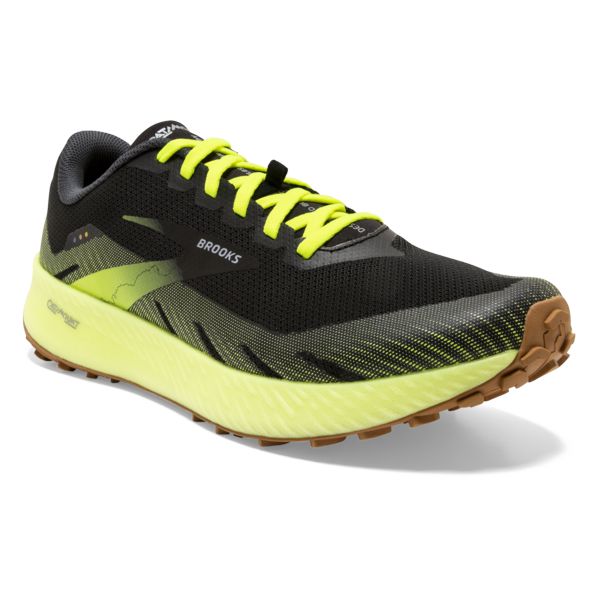 Tenis Para Trail Running Brooks Catamount Hombre Negros Amarillos Marrom | Mexico-397064