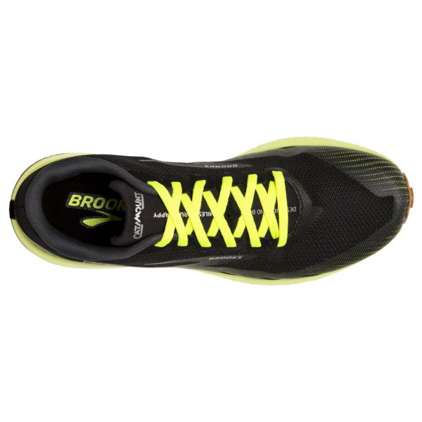 Tenis Para Trail Running Brooks Catamount Hombre Negros Amarillos Marrom | Mexico-397064