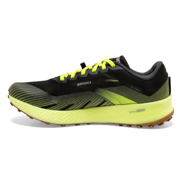 Tenis Para Trail Running Brooks Catamount Hombre Negros Amarillos Marrom | Mexico-397064