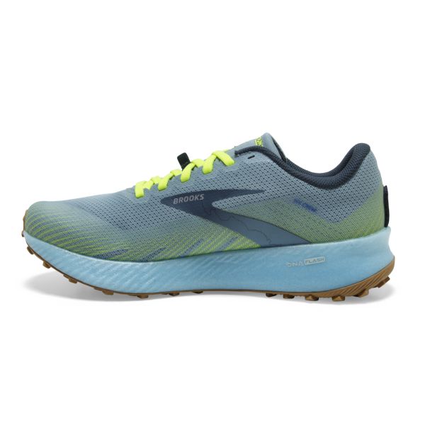 Tenis Para Trail Running Brooks Catamount Mujer Azules Amarillos Verdes | Mexico-503478