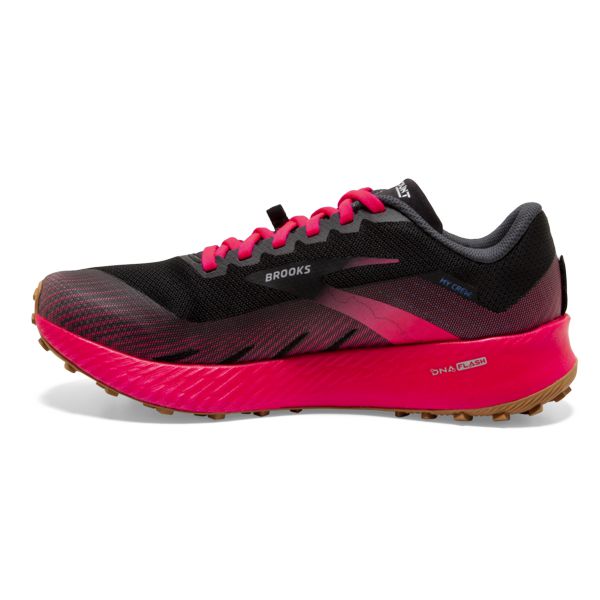 Tenis Para Trail Running Brooks Catamount Mujer Negros Rosas | Mexico-709145