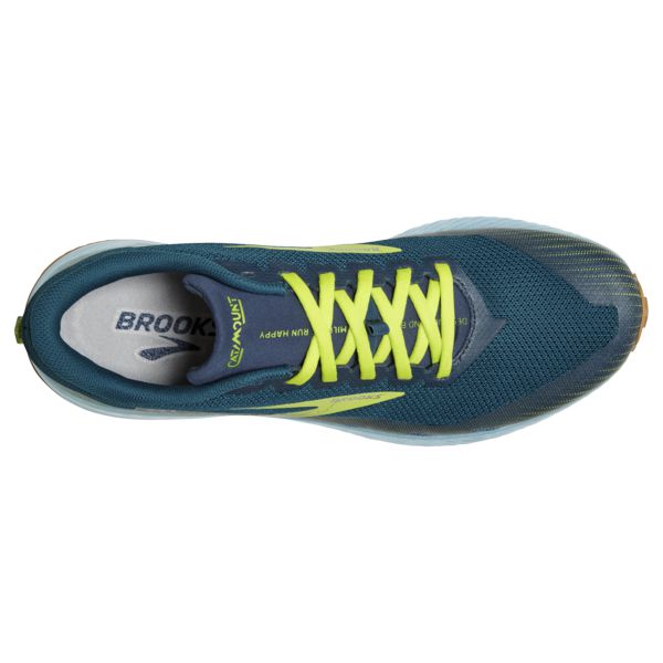 Tenis Para Trail Running Brooks Catamount Hombre Azules Verdes Amarillos | Mexico-815647