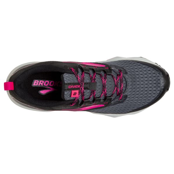 Tenis Para Trail Running Brooks Divide 2 Mujer Negros Rosas Blancos | Mexico-497386