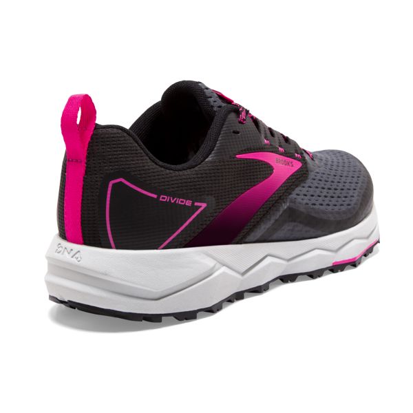 Tenis Para Trail Running Brooks Divide 2 Mujer Negros Rosas Blancos | Mexico-497386