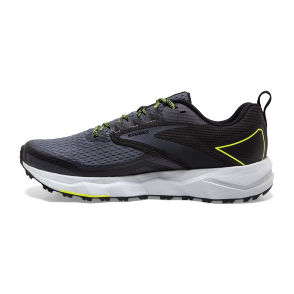 Tenis Para Trail Running Brooks Divide 2 Hombre Negros Grises Amarillos | Mexico-685071