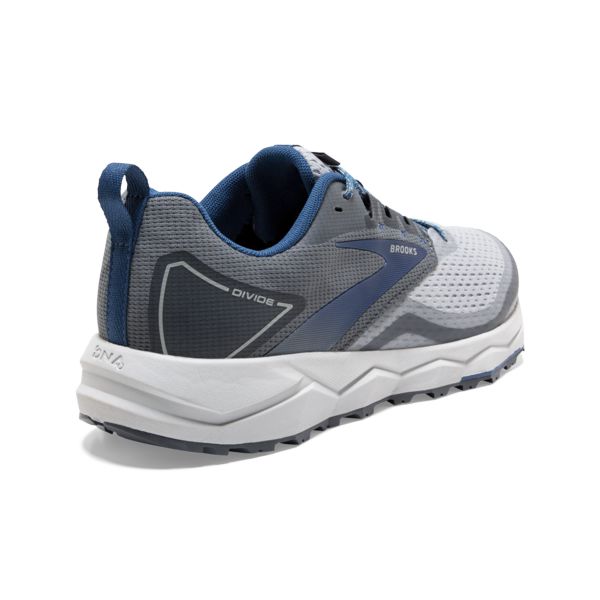 Tenis Para Trail Running Brooks Divide 2 Hombre Grises Blancos Azules | Mexico-875314